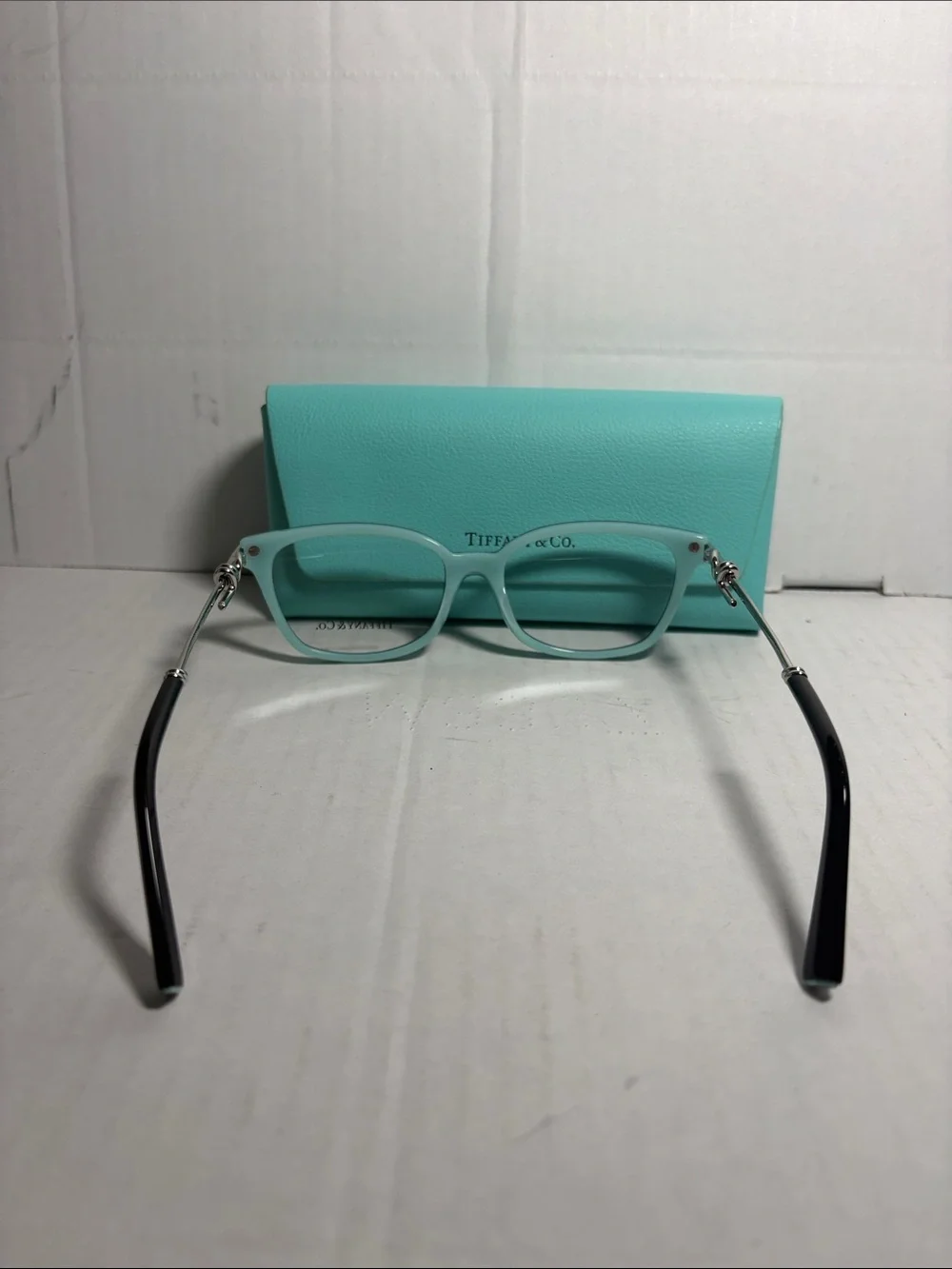 Tiffany & Co. Black Optical Glasses with Tiffany Blue Case